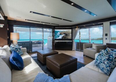 Main Salon | SURPLUS LINES - 91′ 8″ (27.94m) Hatteras 2019 Flybridge Motor Yacht