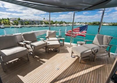 Bridge Deck | SURPLUS LINES - 91′ 8″ (27.94m) Hatteras 2019 Flybridge Motor Yacht