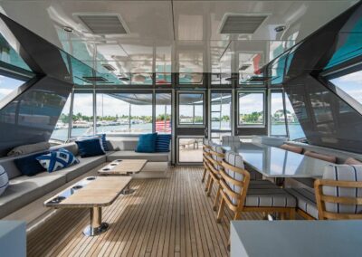 Sky Lounge | SURPLUS LINES - 91′ 8″ (27.94m) Hatteras 2019 Flybridge Motor Yacht