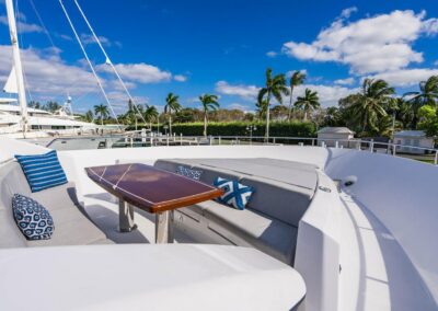 Bow Lounge | SURPLUS LINES - 91′ 8″ (27.94m) Hatteras 2019 Flybridge Motor Yacht