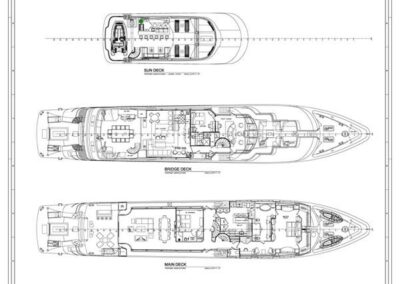 M/Y NO BAD IDEAS for Sale | 160’ (48.77m) Trinity Yacht